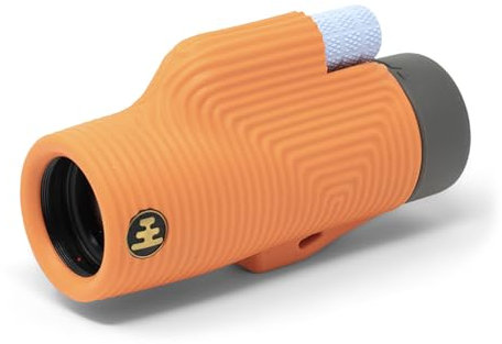 Nocs Provisions Zoom Tube 8x32 Monokular 8X Vergrößerung Teleskop Bak4 Prisma Breites Sichtfeld für Vogelbeobachtung, Rucksackreisen & Wildtierbeobachtung - International Orange