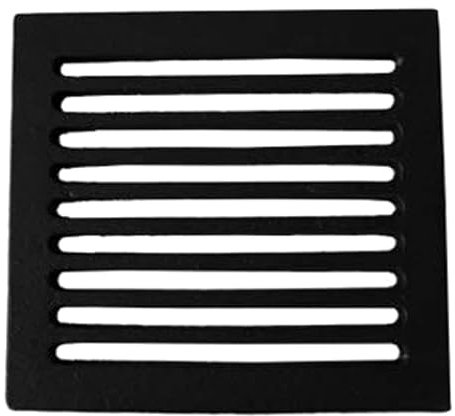 Grille en fonte chute cendre pour cheminées 20,7 x 19,1 x 1 cm (0009)