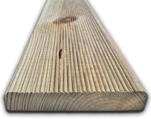 Pavimento listone decking zigrinato 133x14,5x2,7 cm - in pino impregnato classe IV - per pavimentazioni, rivestimenti, piscina giardino, esterno