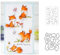 JIHFOHHA Niedlich Fuchs Lgel Kaninchen Stempel und Stanzschablonen für Karten Herstellung, Tier Stanzen Stempel und Briefmarken Set für DIY Scrapbooking Fotoalbum Dekorativ