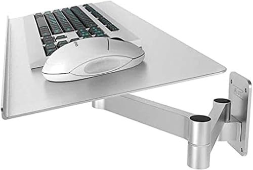 Keyboard Tray Drawer Platform Tray Keyboard, Adjustable Wall-Mounted Mouse Keyboard Bracket, Space Saving Telescopic Industrial Wall-Mounted Keyboard Stand