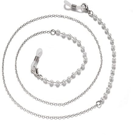 TONZN Lanyard Glasses Chains Beaded Metal Neck Chain Simple Sunglass Straps Glasses Cord (Color : Rose Gold, Size : A) (Ombre Blonde A)