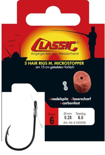 Paladin Classic Forelle mit Spirale gebunden 50cm rot Gr.8 0,20mm 4,2kg 6St.