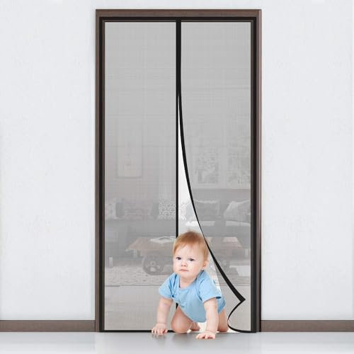 MYCARBON Zanzariera Magnetica 160x230cm Zanzariera Porta Finestra a Calamita Resistente Traspirante Tenda Anti Mosche