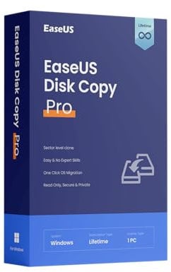 EaseUS Disk Copy Pro | Kompatibel mit Windows | 1 Gerät | FLU | Software zum Klonen von Festplatten | Aktivierungscode per E-Mail