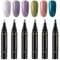 Polishey Nail Polish Pens UK, 6 Colors Varnish Set, Quick Dry One-Step Gel Pen, 5ml Soak Off DIY Nail Art Tools For Women Girls