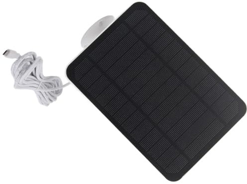 Chargeur de Panneau Solaire IP65 étanche 4W 5V pour Arlo Ring Blink Camera Day Outdoor (Blanc)