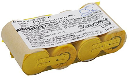 TollCor 3000mAh/4.8V Batterie de remplacement pour KARCHER K50 Display 10-EL 1.258-319.0, K50 NIMH 1.258-115.0, K50 TV 1.258-116.0, K50-M.O. 1.258-112.0, K855. Numéro de référence : AB. S-K55