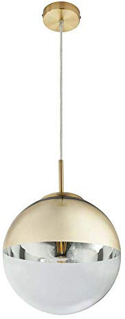 LED Design Decken Hänge Lampe Wohn Zimmer Beleuchtung Kugel Glas Pendel Leuchte GOLD 25 cm