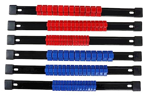 AUTSUPPL 6pcs Portable Socket Organizer for Tool Box and Socket Rails Holders and Easy Access