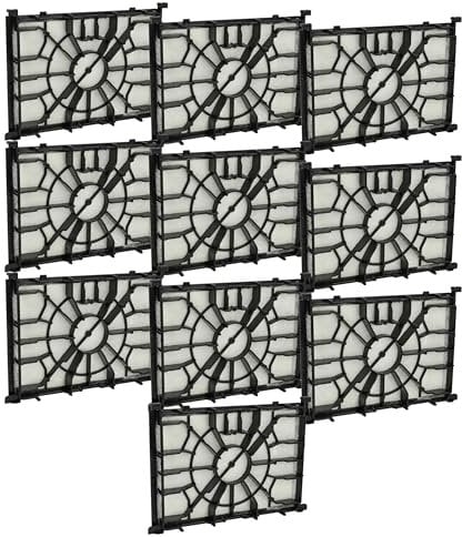 vhbw 10x Motorschutz-Filter kompatibel mit Siemens VSM5, VSQ5, Q 8.0 Powersensor Parquet Specialist, VSC7AC342, VS06V212 Staubsauger