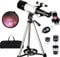 Teleskop für Kinder und Erwachsene, Anfänger, 70 mm Öffnung, 400 mm Brennweite, Teleskop für Astronomie, mehrfach beschichteter Reiserefraktor, astronomische Teleskope mit kabelloser Fernbedienung