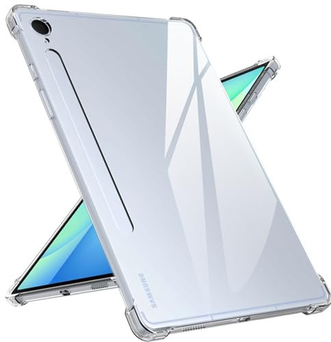 Natbok Case for Samsung Galaxy Tab S10 FE+/Tab S10 FE Plus 13.1, Advanced Airbag Drop Protection TPU Shockproof Anti Yellowing Slim-Fit Tablet Cover Case Samsung S10 FE Plus, Clear