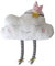 CNAFGBGG Wolkenkissen Kissen Wolke Baby Komfort Kissen Plüsch Weiß S Größe 23 * 38 cm Wurf für Kinder Kinder.