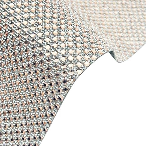 120 * 200MM Glass Rhinestone Stickers Sheet,Self-Adhesive Crystal Stickers.Sticky Champagne Gold Rhinestone Sticker for Glitter Decoration