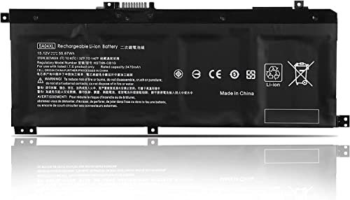 SA04XL Batterie d'ordinateur portable compatible avec HP Envy X360 15-DR 15-DS 17-CG 15-dr0030na dr0000na dr0005na dr0013na dr0015na dr0017na dr0018na dr0028na 15-ds0599sa ds05599sa ds05555 02sa DSS