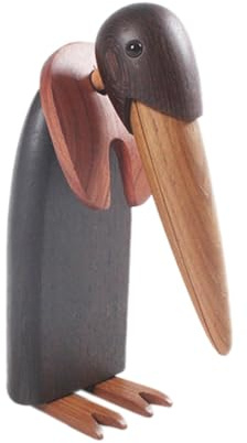 Gosera Nordic High-Grade Solid Wood Emperor Penguin Wooden Birthday Gift Wooden Crafts Small Souvenirs Decorative Ornaments