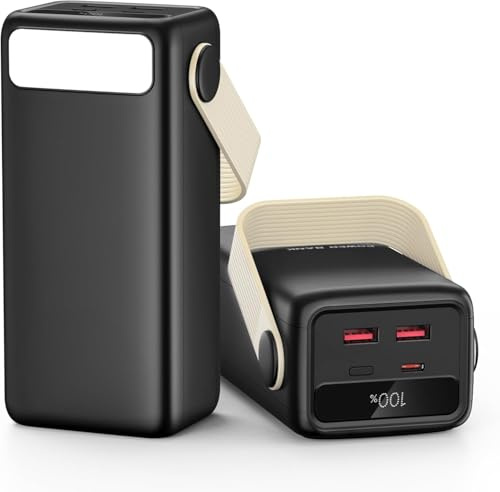 60000mAh Power Bank-22.5W Schnellladung Großkapazitäts Powerbank | USB C Fast Charging Akkupack, Tragbares Ladegerät für iPhone/Android und ist EIN Muss für Outdoor-Reisen und Camping