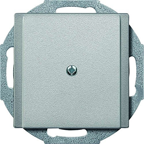 Merten 295660 Zentralplatte Leitungsauslass, aluminium, System M