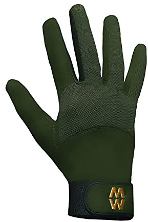 Mens & Ladies 1 Pair MacWet Long Mesh Sports Gloves In 6 Colours - 6.5 Unisex - Green