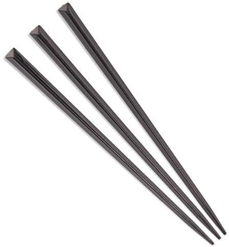 BambooMN - Triangular Prism Plastic Food Cocktail Pick 3.5 (9cm) - 300pcs - Black