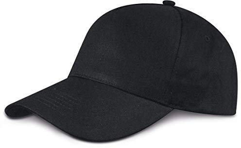 Shirtinstyle Basecap Cap 5 Panel Cap Verschluss Klettverschluss Größe Unisex, Farbe schwarz