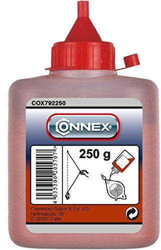 Connex COX792250 Farbpuder für Schlagschnurgerät, 250 g, rot