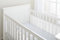 BreathableBaby - Paracolpi in rete per lettino, 2 lati, Bianco (White Mist)