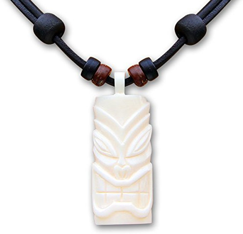 HANA LIMA Tikikette Tiki Surferkette Neuseeland Lederkette Surferhalskette
