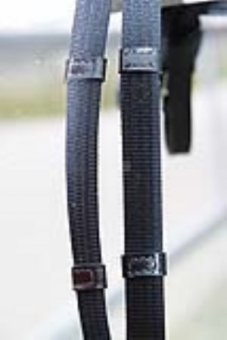 Hans Melzer Horse Equipment Zügel Gurt, braun/messing, Extra Warmblut