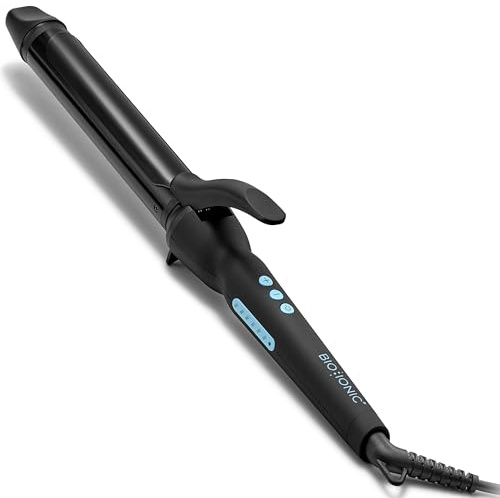 Bio Ionic Long Barrel Styler, 1.25 inch Extended Curling Iron with Moisture Heat Technology & NanoIonic MX, Versatile Curling Wand with Longer Barrel for Medium Sized Defined Curls
