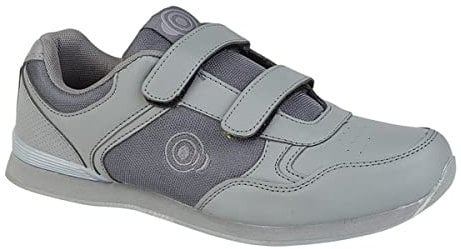 Dek Mens/Womens Bowls Bowling Sports Lace Up/Touch Fasten Shoes Trainers UK 9 Grey - Touch Fasten (Mens)