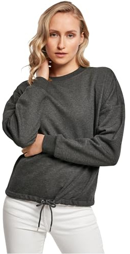 Build Your Brand Damen By058-ladies Oversize Crewneck Sweater