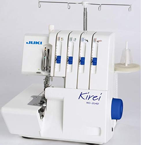 Juki MO-204D Kirei 4 Faden Overlockmaschine, für Einsteiger und Vielnäher, für Dehnbare oder bi-elastische Materialien