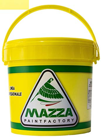 MAZZA Pittura Decorativa Per Interni Brillantinata Glitterata Lt 5 Dusk Colorificio Vernice Brillantini Glitter Muro Idropittura Murale Colorata (Giallo Sole Chiaro Dk4034)
