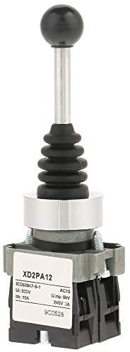 Akozon Joystick momentaneo 2 Posizione 2NO XD2PA12 Interruttore a joystick bloccato monolever Sostituzione