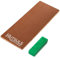 Hutsuls Brown Leather Strop with Compound - Get Razor-Sharp Edges with Stropping Kit, Green Honing Compound & Vegetable Tanned Two Sided Knife Sharpener Step-by-Step Guide Included