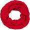 styleBREAKER Damen Strick Loop Schal Einfarbig mit Bubblemuster, warmer Winter Strickschal, Raspberry Pattern Schlauchschal 01018167, Farbe:Rot