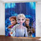 SMNVCKJ Anime ELSA Verdunkelungsvorhang Wasserdichter Stoff Gardinen Für Kinderzimmer, 3D-Digitaldruck 100% Polyester (15,100 × 140CM)