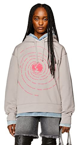 Diesel_F-MAXINNE-Hood Felpa_Sweatshirt_Grau_L