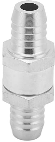 Einweg-Inline-Rückschlagventil Rückschlagventil Luft Wasser Gas Rückschlagventil Aluminiumlegierung für Kraftstoff Benzin Öl Benzin Wasser (14mm)