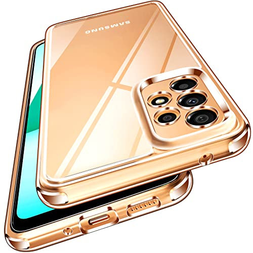 ivoler Nie Vergilbung Klar Hülle für Samsung Galaxy A33 5G, [Militärischer Schutz] [Kameraschutz] Stoßfest Kratzfest Transparent Schutzhülle, Dünn Durchsichtige Handyhülle Case