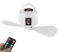 5200 mAh Camping Ventilator, Mini USB Camping Ventilator mit LED & Haken, Zelt Deckenventilatoren mit Ventilator für Auto, Outdoor, Camping, Büro, Haus