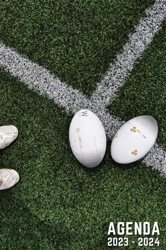 Agenda scolaire 2023-2024 Rugby: (Août 2023/Juillet 2024) pour Primaire Collège Lycée Etudiant – Planificateur Journalier │ Fille Garçon