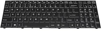 IPC-Computer Medion 40071990 Original Tastatur US (englisch) schwarz/schwarz mit Backlight für Erazer P15601 (NH55RHQ-M), Erazer Defender P10 E15 (NH77EKQ-M), Crawler E10 (NP50DE-M)