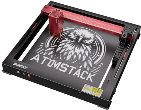ATOMSTACK A6 Pro Grabadora Láser de 6W, Punto Láser de 0,05 x 0,05 mm, Grabado sin Conexión Disponible, Sin Instalación, Ideal para Corte y Grabadora en Madera y Acrílico