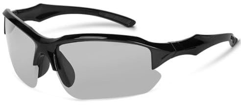AMFUN Sports Sunglasses UV400 Protection, Photochromic Glasses Clear, Cycling Glasses for Men Women Youth, Running, Driving and Fishing