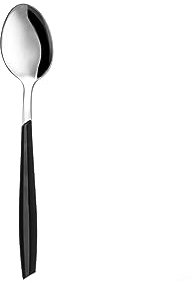KASANOVA Cucchiaino caffè Sfuso Nero in Acciaio Inox Silhouette Nero Tavola