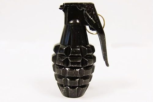 Decorative Pineapple Grenade MK 2 USA World War II Metal Hand Grenade by Zib Miltec (Black)