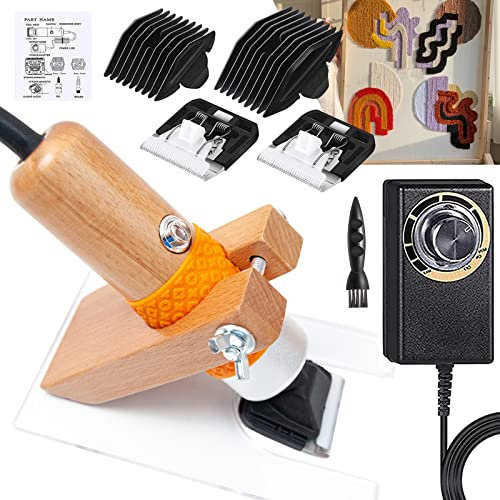 levigationlu 200W Tufting-Teppich-Trimmer-Maschine, elektrische Tufting-Teppichschneider, Tufting-Teppich-Trimmer mit Scherführung, Teppichschneideschere für Teppiche